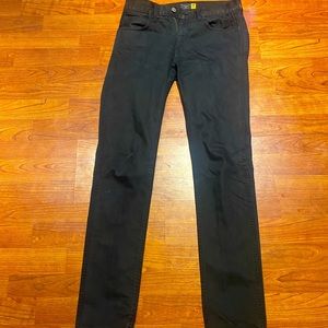 J.Crew Men's 484 slim black garment-dyed jean in sizes 28X32